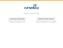 Tablet Screenshot of curseduca.com